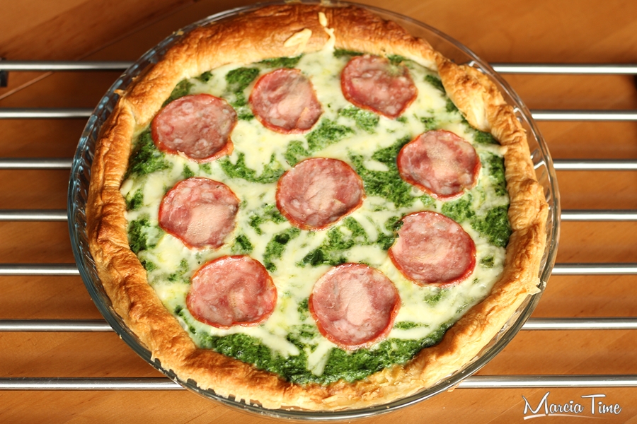 Tarta ze szpinakiem i serem