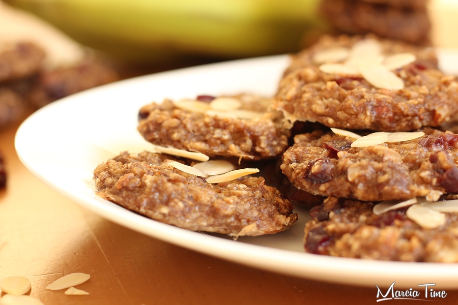 Ciasteczka owsiane z bananem