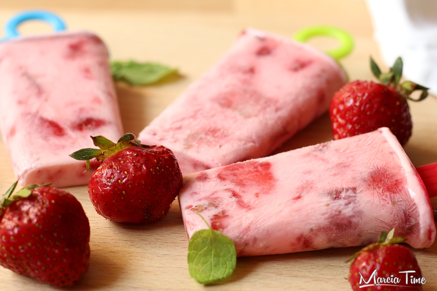 Domowe lody truskawkowe