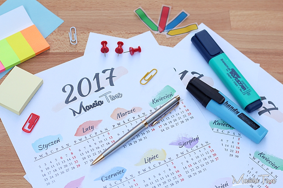 Kalendarz 2017 do druku