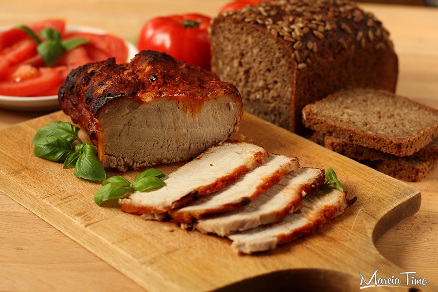 Pieczony schab ze słodką wędzoną papryką