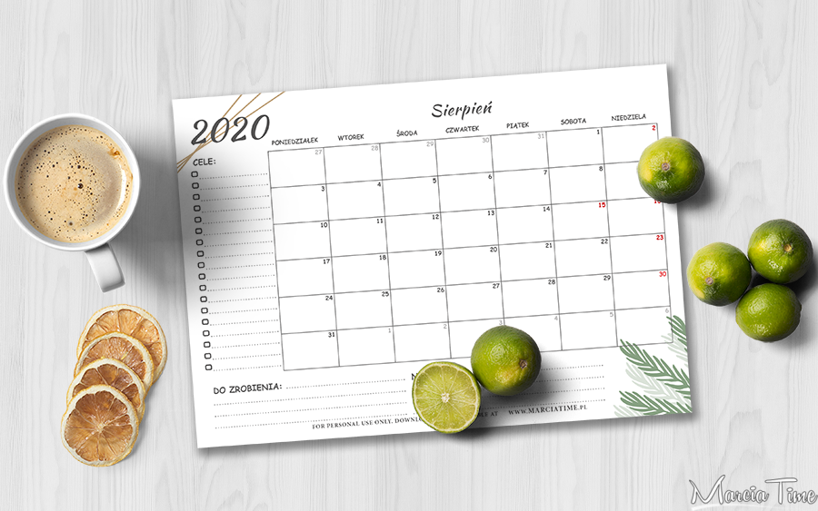 Planer na sierpień 2020 do druku